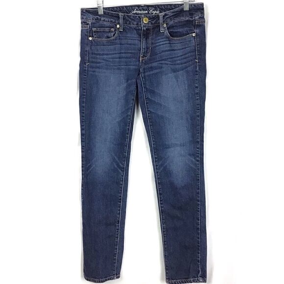 American Eagle Outfitters Dark Wash Skinny Jeans 6 - Picture 1 of 4